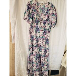 Women's A New Day Multicolor Short Sleeve Maxi Dress Size L